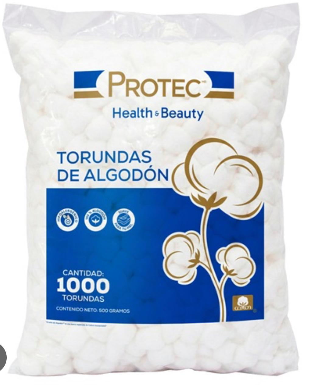 Bolsa de torundas de algodón PROTEC de 500 gramos